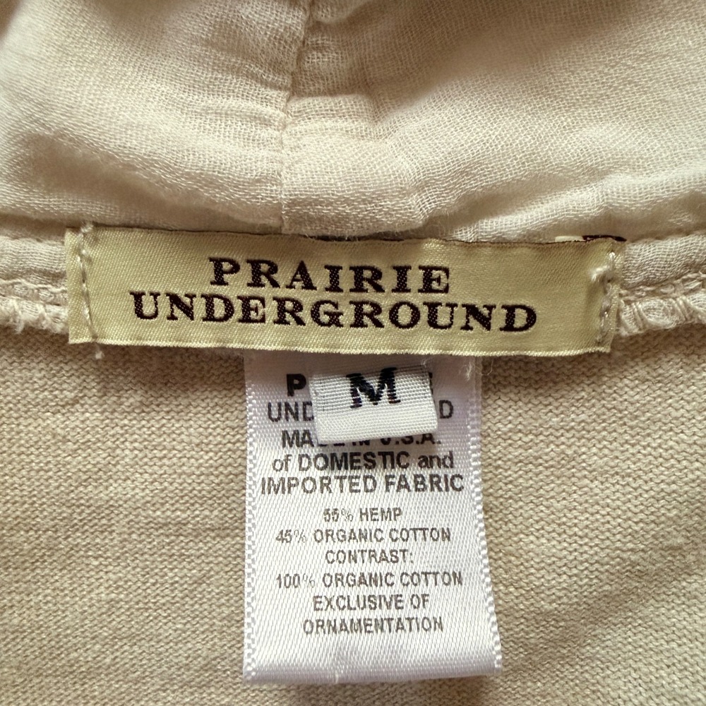 Prairie Underground Lagenlook Hemp Organic Cotton Tunic Top M - Picture 5 of 13